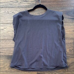 Charcoal Padded Muscle Tee S